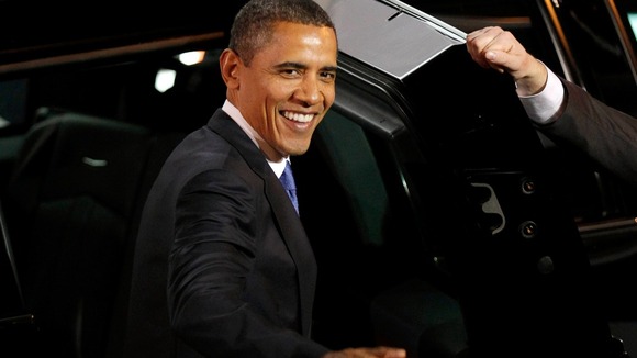 Barack Obama holds a narrow leads in the polls