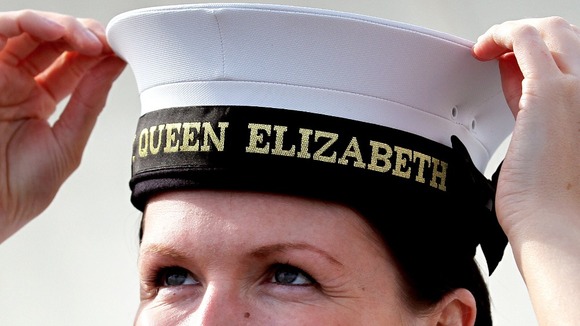 HMS Queen Elizabeth's first recruit