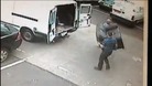2 men attempt to load a stolen sofa into a van